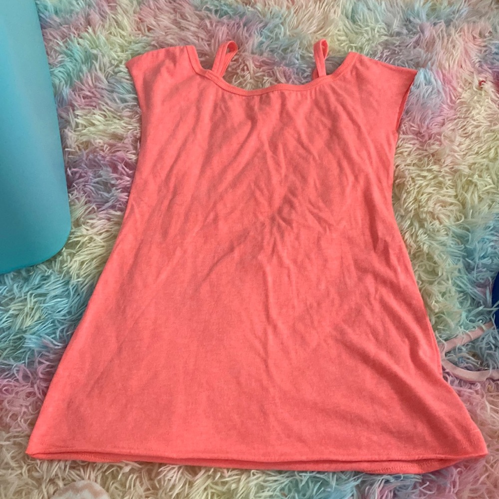 Splendid orange little girls dress used size 5/6